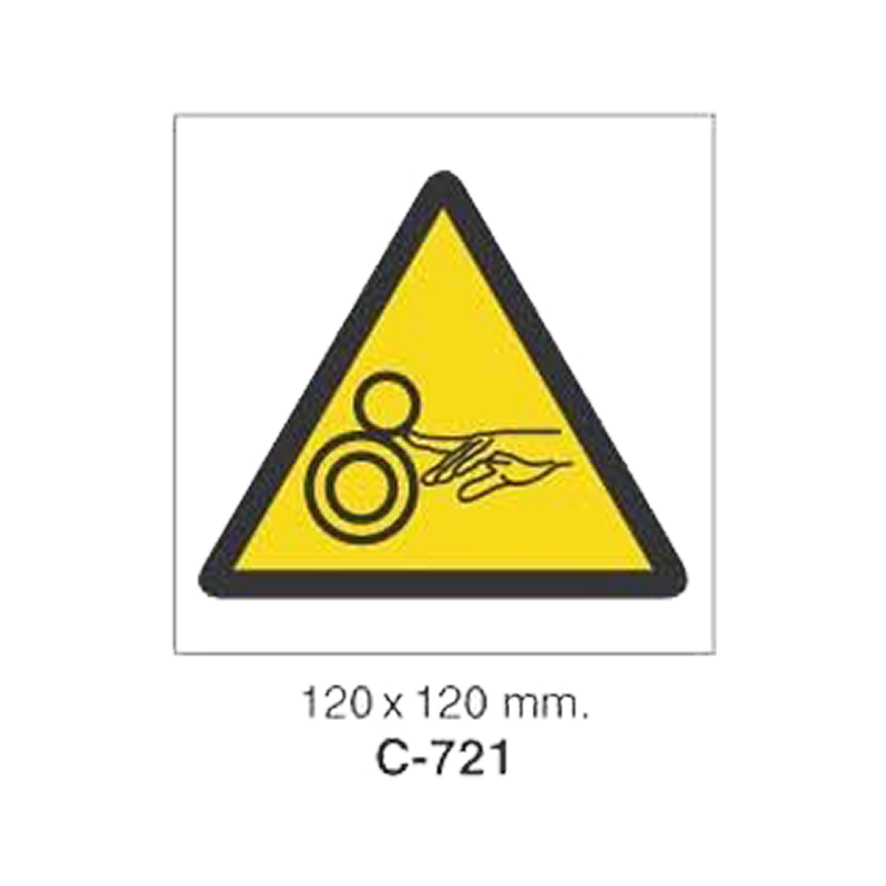 Cartel Adhesivo de Seguridad para Indicaciones de Obra//Adhesive Safety Signboard for Work Instructions