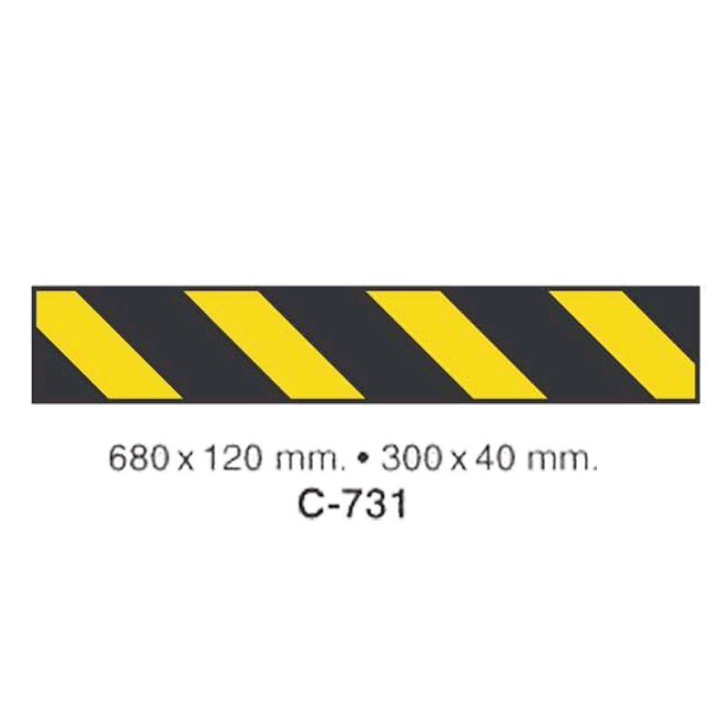 Cartel Adhesivo de Seguridad para Indicaciones de Obra//Adhesive Safety Signboard for Work Instructions