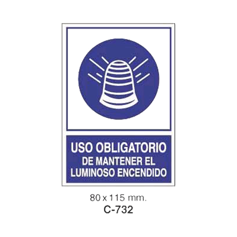 Cartel Adhesivo de Seguridad para Indicaciones de Obra//Adhesive Safety Signboard for Work Instructions