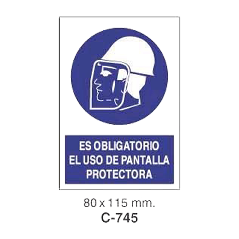 Cartel Adhesivo de Seguridad para Indicaciones de Obra y de Peligro//Adhesive Safety Signboard for Work and Danger Instructions