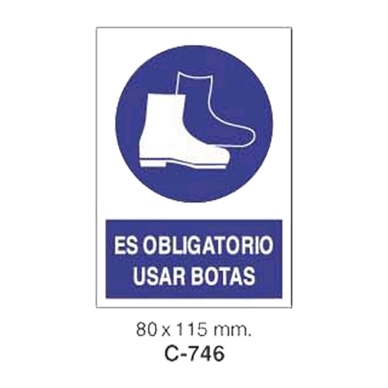 Cartel Adhesivo de Seguridad para Indicaciones de Obra y de Peligro//Adhesive Safety Signboard for Work and Danger Instructions