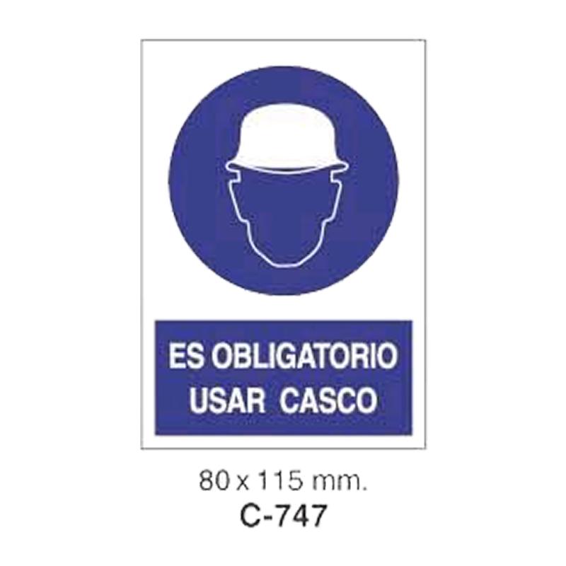 Cartel Adhesivo de Seguridad para Indicaciones de Obra y de Peligro//Adhesive Safety Signboard for Work and Danger Instructions