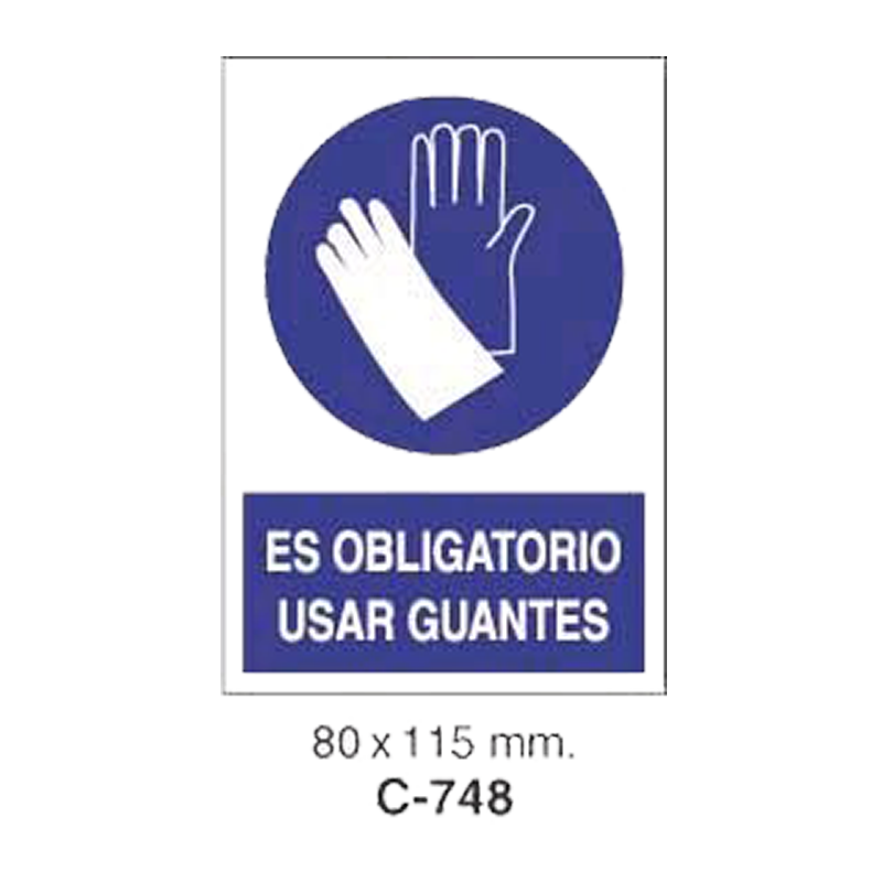Cartel Adhesivo de Seguridad para Indicaciones de Obra y de Peligro//Adhesive Safety Signboard for Work and Danger Instructions