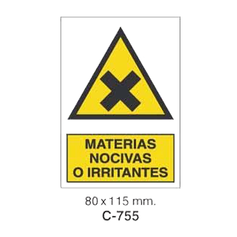 Cartel Adhesivo de Seguridad para Indicaciones de Obra y de Peligro//Adhesive Safety Signboard for Work and Danger Instructions