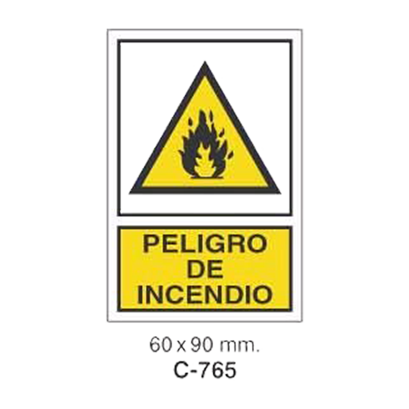 Cartel Adhesivo de Seguridad para Indicaciones de Obra y de Peligro//Adhesive Safety Signboard for Work and Danger Instructions