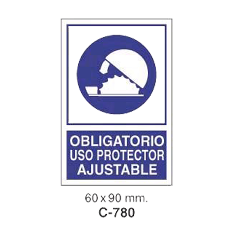 Cartel Adhesivo de Seguridad para Indicaciones de Obra y de Evacuación//Adhesive Safety Signboard for Work and Evacuation Instructions