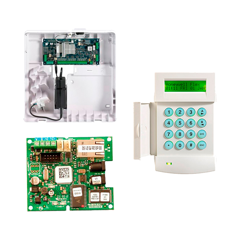 Kit HONEYWELL™ GALAXY™ Flex Central V3 20 + Teclado + Módulo IP - G3//HONEYWELL™ GALAXY™ Flex Central V3 20 kit+ Keyboard + IP Module - G3