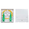 Roseta de 2 SC con Ventana (con Pigtail + 2 Adaptadores)//Rosette of 2 SC with Window (with Pigtail + 2 Adapters)