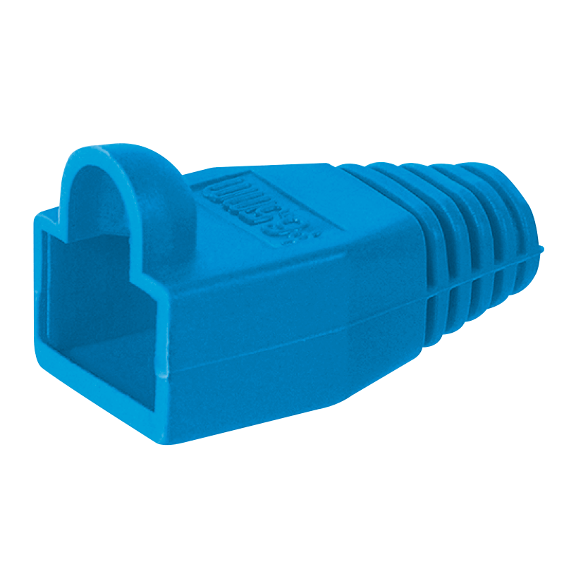 Capuchón Azul en PVC para Conectores RJ45//Blue PVC Protector for RJ45 Connectors