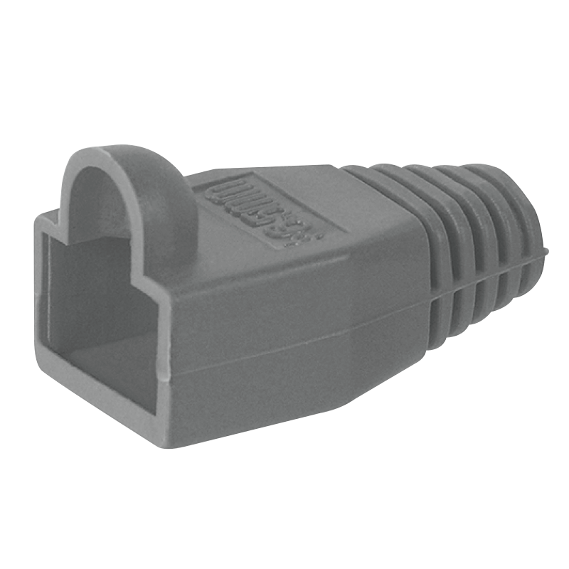 Capuchón Gris en PVC para Conectores RJ45//Gray PVC Protector for RJ45 Connectors