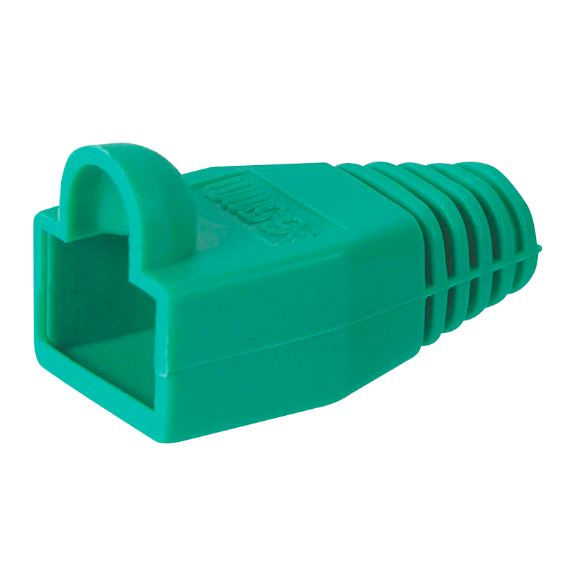 Capuchón Verde en PVC para Conectores RJ45//Green PVC Protector for RJ45 Connectors