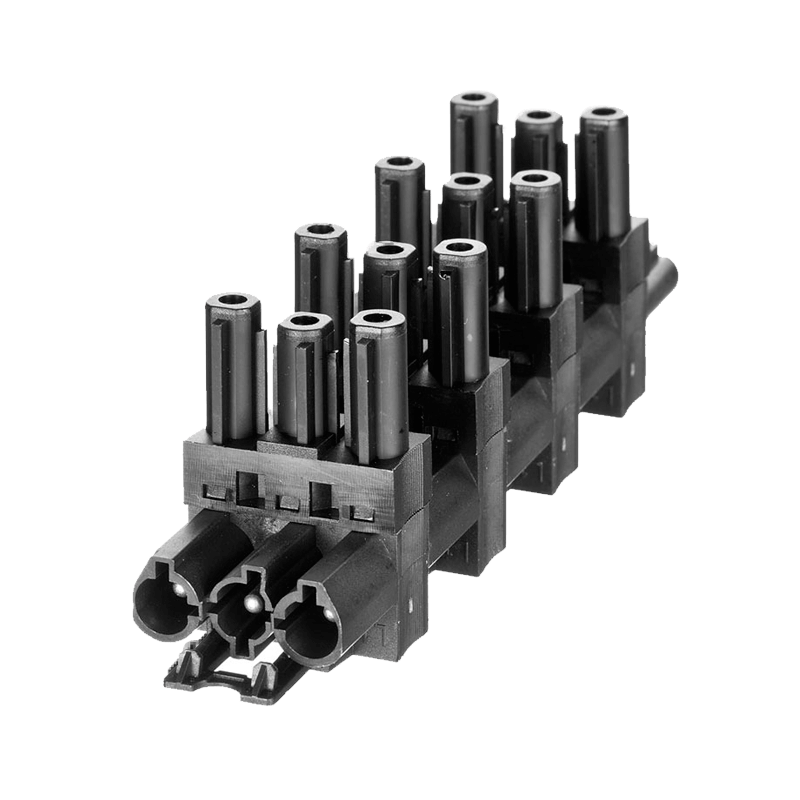 Clema de 3 Polos 1E/5S//1In/5Out 3-Pole Bypass Block