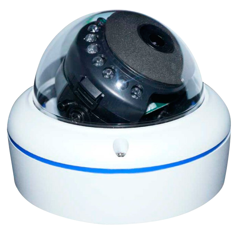 Minidomo Panorámico 180º DCSEC™ de 2MPx con IR 15m//DCSEC™ 2MPx 180º Panoramic Mini Dome with IR 15m