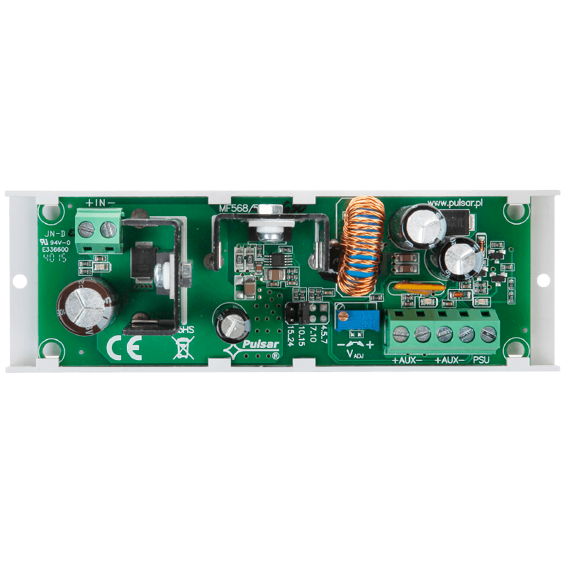 Redutor de Alimentación PULSAR® de Alto Rango DC/DC 3Amp (12VDC)//PULSAR® High Voltage DC/DC 3Amp (12VDC) Power Reducer