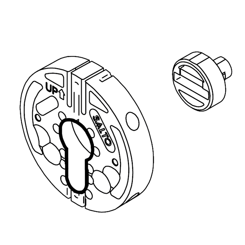 Adaptador Danalock™ para Cilindros EU//Danalock™ SALTO® Adapter for EU Cylinders