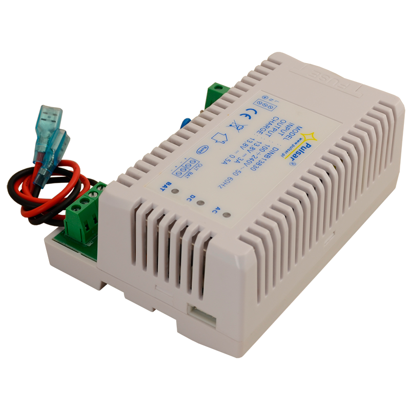 Fuente de Alimentación PULSAR® DINB 13,8V/3Amp con Respaldo para Carril DIN//PULSAR® DINB 13,8V/3Amp Buffer PSU for DIN Rail
