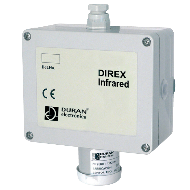 Detector de Gas DURÁN® DIREX™ IR Hidrocarburo RS485 con Relé//DURÁN® DIREX™ IR Hidrocarbon RS485 Gas Detector with Relay