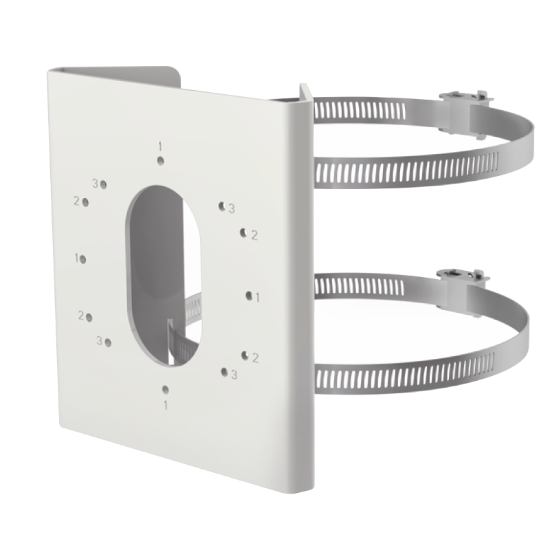 Soporte con Adaptador a Poste HIKVISION™ DS-1275ZJ-S-SUS//HIKVISION™ DS-1275ZJ-S-SUS Vertical Adapter to Universal Pole