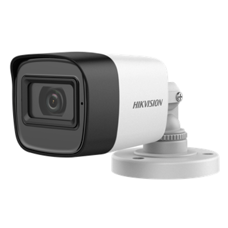 Cámara Bullet HIKVISION™ HD-TVI 5MPx 2.8mm con IR 20m (+Audio)//HIKVISION™ HD-TVI 5MPx 2.8mm Bullet Camera with IR 20m (+Audio)