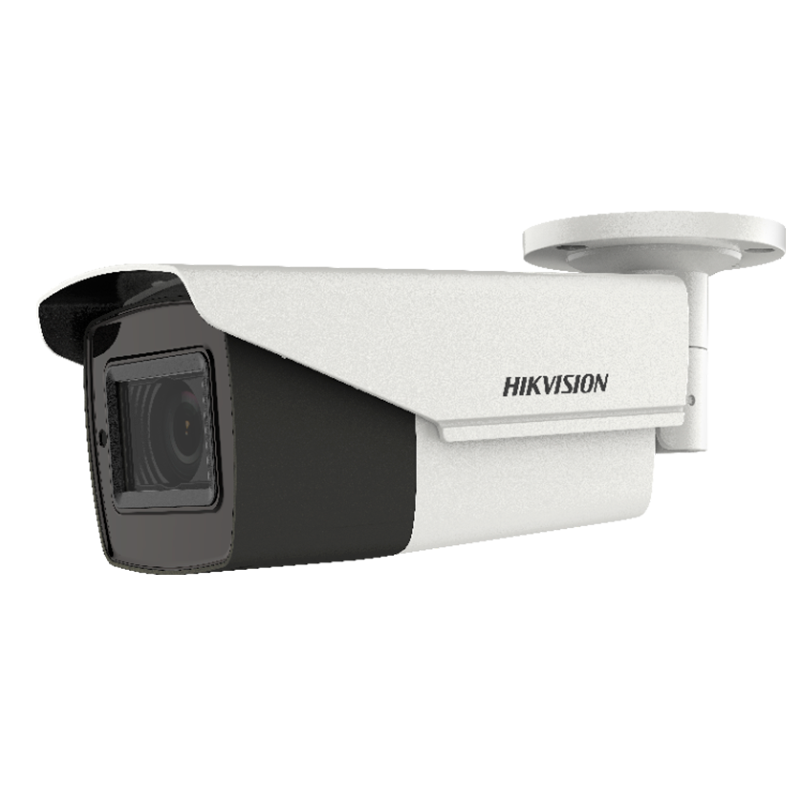 Cámara Bullet HIKVISION™ HD-TVI de 8MPx 2.7-13.5mm Motorizada con IR EXIR 80m//HIKVISION™ HD-TVI Bullet Camera 8MPx 2.7-13.5mm Motor-Driven with IR EXIR 80m