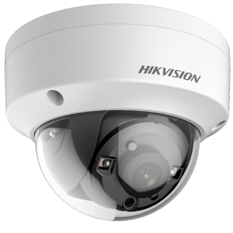 Minidomo HIKVISION™ HD-TVI de 5MPx 2.8mm con IR EXIR 30m//HIKVISION™ HD-TVI de 5MPx 2.8mm Mini-Dome with IR EXIR 30m