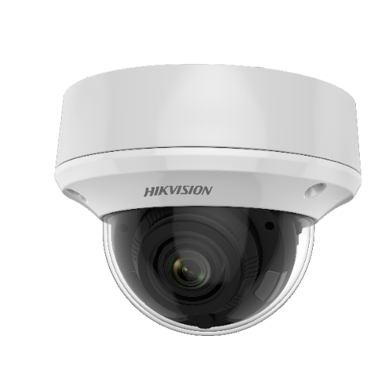 Minidomo HIKVISION™ HD-TVI de 8MPx 2.7–13.5mm Motorizada con IR EXIR 60m //HIKVISION™ HD-TVI 8MPx 2.7–13.5mm Motor-Driven Mini Dome with IR EXIR 60m