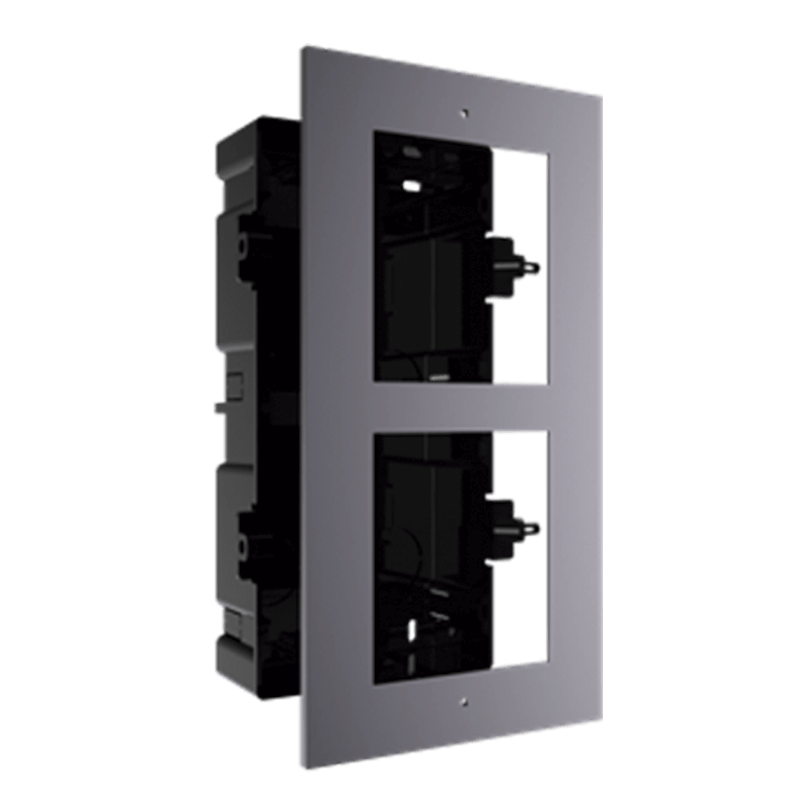 Marco para Interfonos IP HIKVISION™ de 2 Módulos (Empotrar)//2-Module Frame for HIKVISION™ IP Intercom (Flush Mount)
