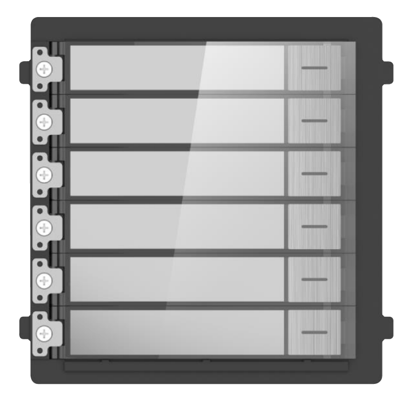 Módulo de Pulsadores para Interfonos IP HIKVISION™ (Acero Inoxidable AISI-304)//Push-Button Module for HIKVISION™ IP Intercom (AISI-304 Stainless Steel)