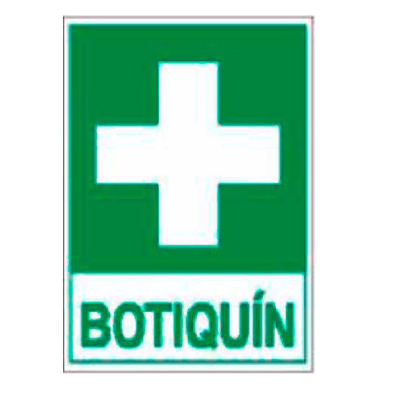 Placa de Emergencia/Evacuación Tipo 1 (Placa - Clase B)//Emergency/Evacuation Signboard Type 1 (Plastic Sheet - Class B)