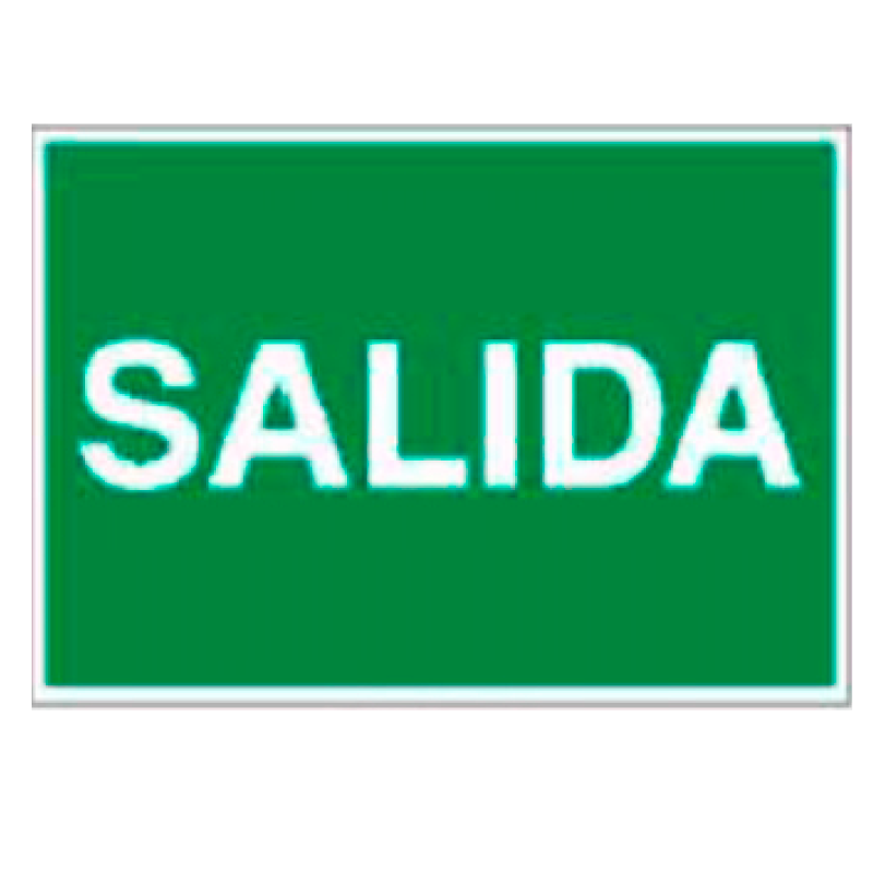 Placa de Emergencia/Evacuación Tipo 1 (Placa - Clase B)//Emergency/Evacuation Signboard Type 1 (Plastic Sheet - Class B)