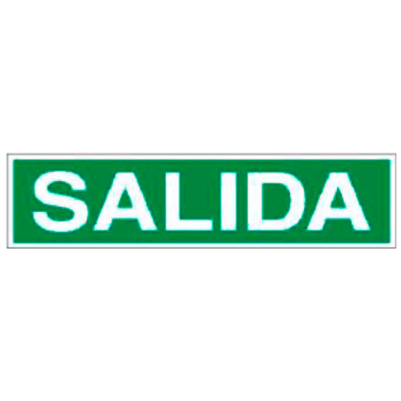 Placa de Emergencia/Evacuación Tipo 1 (Placa - Clase B)//Emergency/Evacuation Signboard Type 1 (Plastic Sheet - Class B)