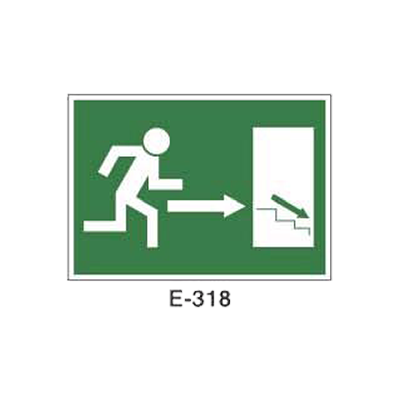 Placa de Emergencia/Evacuación Tipo 1 (Placa - Clase B)//Emergency/Evacuation Signboard Type 1 (Plastic Sheet - Class B)
