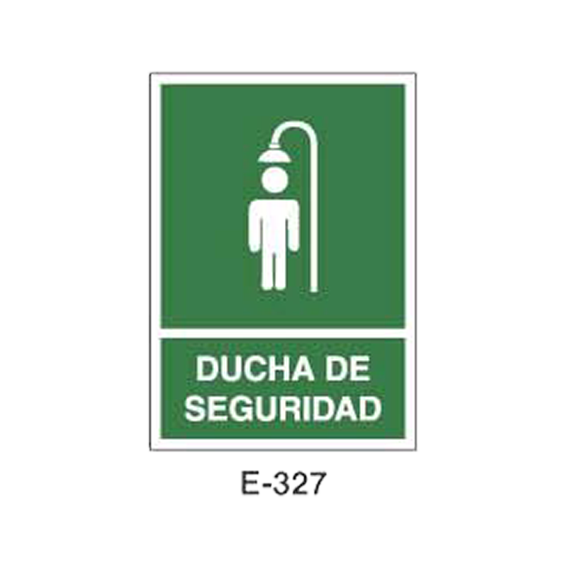 Placa de Emergencia/Evacuación Tipo 1 (Placa - Clase B)//Emergency/Evacuation Signboard Type 1 (Plastic Sheet - Class B)