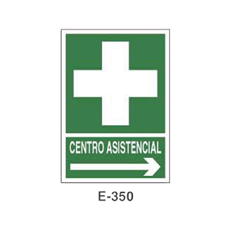 Placa de Emergencia/Evacuación Tipo 2 (Placa - Clase B)//Emergency/Evacuation Signboard Type 2 (Plastic Sheet - Class B)