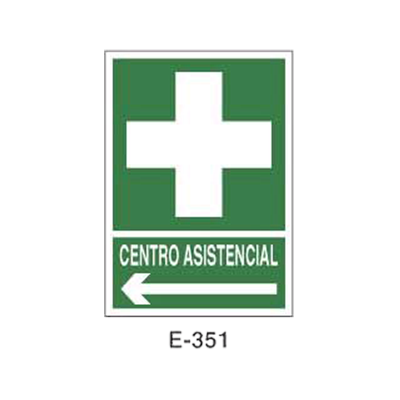 Placa de Emergencia/Evacuación Tipo 2 (Placa - Clase B)//Emergency/Evacuation Signboard Type 2 (Plastic Sheet - Class B)