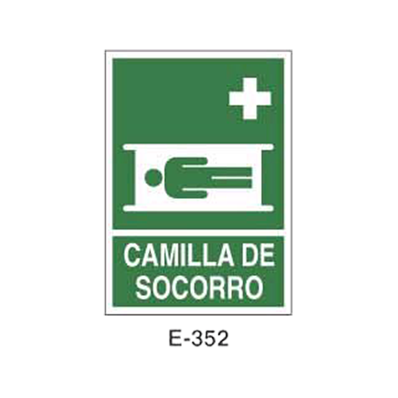 Placa de Emergencia/Evacuación Tipo 2 (Placa - Clase B)//Emergency/Evacuation Signboard Type 2 (Plastic Sheet - Class B)