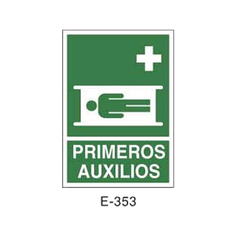 Placa de Emergencia/Evacuación Tipo 2 (Placa - Clase B)//Emergency/Evacuation Signboard Type 2 (Plastic Sheet - Class B)