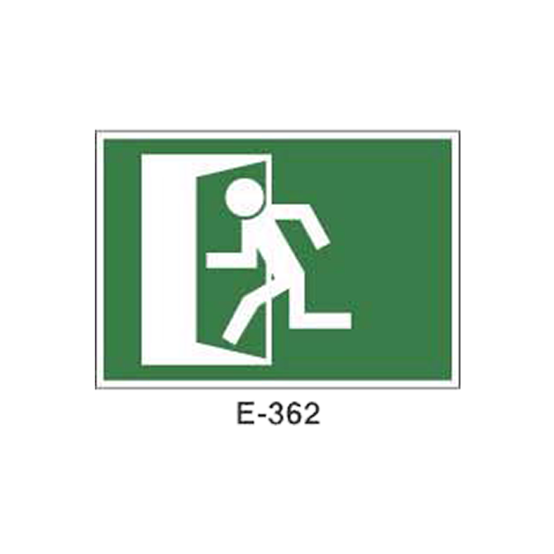 Placa de Emergencia/Evacuación Tipo 2 (Placa - Clase B)//Emergency/Evacuation Signboard Type 2 (Plastic Sheet - Class B)