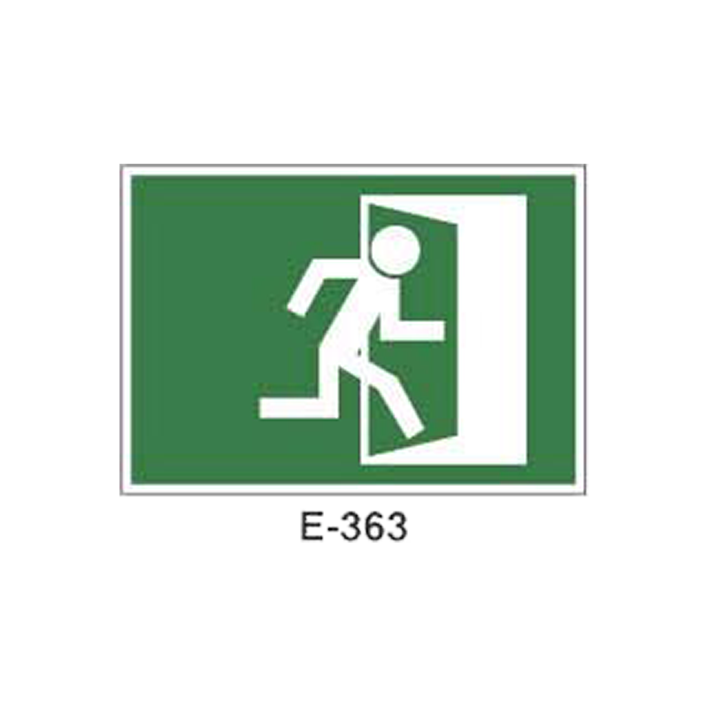 Placa de Emergencia/Evacuación Tipo 2 (Placa - Clase B)//Emergency/Evacuation Signboard Type 2 (Plastic Sheet - Class B)