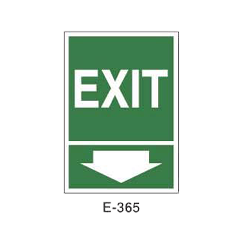 Placa de Emergencia/Evacuación Tipo 2 (Lámina - Clase A)//Emergency/Evacuation Signboard Type 2 (Plastic Sheet - Class A)