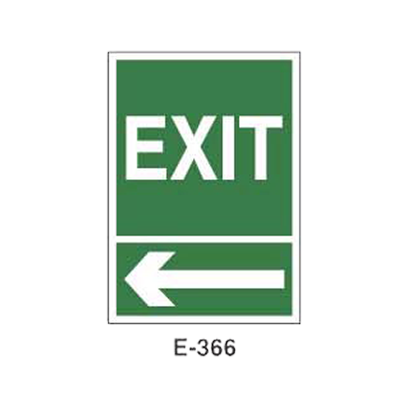 Placa de Emergencia/Evacuación Tipo 2 (Lámina - Clase A)//Emergency/Evacuation Signboard Type 2 (Plastic Sheet - Class A)