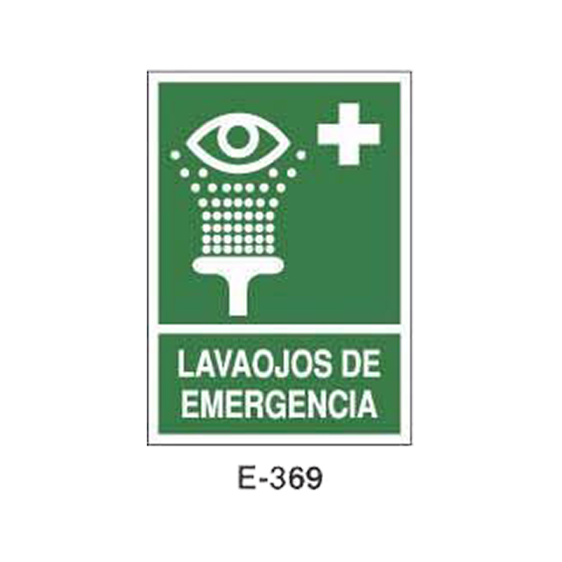 Placa de Emergencia/Evacuación Tipo 2 (Lámina - Clase A)//Emergency/Evacuation Signboard Type 2 (Plastic Sheet - Class A)