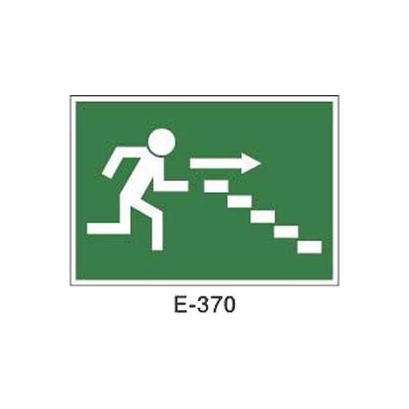 Placa de Emergencia/Evacuación Tipo 3 (Placa - Clase B)//Emergency/Evacuation Signboard Type 2 (Plastic Sheet - Class B)