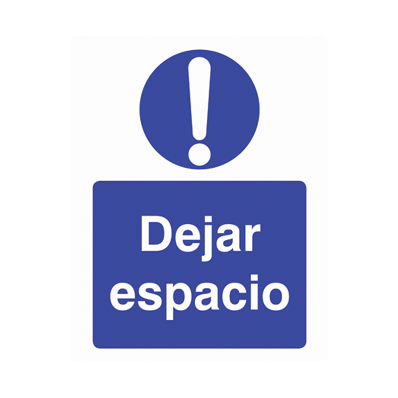 Pegatina DWS-KCSIGN de 'Dejar espacio'//'DWS-KCSIGN 'Leave space' Sticker