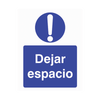 Pegatina DWS-KCSIGN de 'Dejar espacio'//'DWS-KCSIGN 'Leave space' Sticker