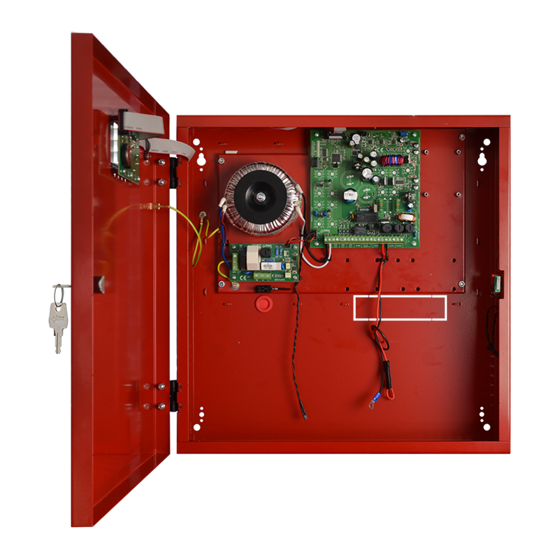 Fuente de Alimentación PULSAR® Homologada EN54 (Incendios) de  27,6V/7A/2x40Ah/LCD//PULSAR® Homologated EN 54 (Fires) Power Supply - 27.6V/7A/2x40Ah/LCD