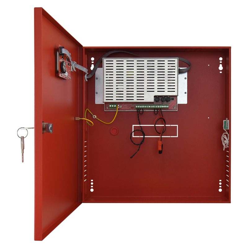 Fuente de Alimentación PULSAR® Homologada EN54 (Incendios) de  27,6V/5A/2x17Ah/LCD//PULSAR® Homologated EN54C (Fires) Power Supply - 27,6V/5A/2x17Ah/LCD