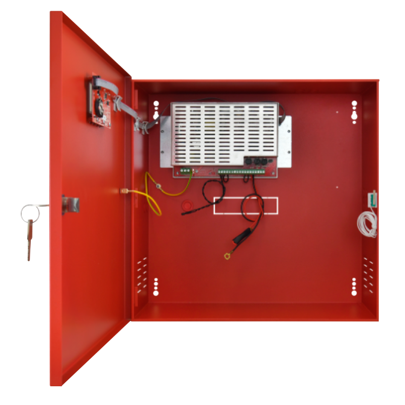 Fuente de Alimentación PULSAR® Homologada EN54 (Incendios) de  27,6V/5A/2x40Ah/LCD//PULSAR® Homologated EN54C (Fires) Power Supply - 27,6V/5A/2x40Ah/LCD