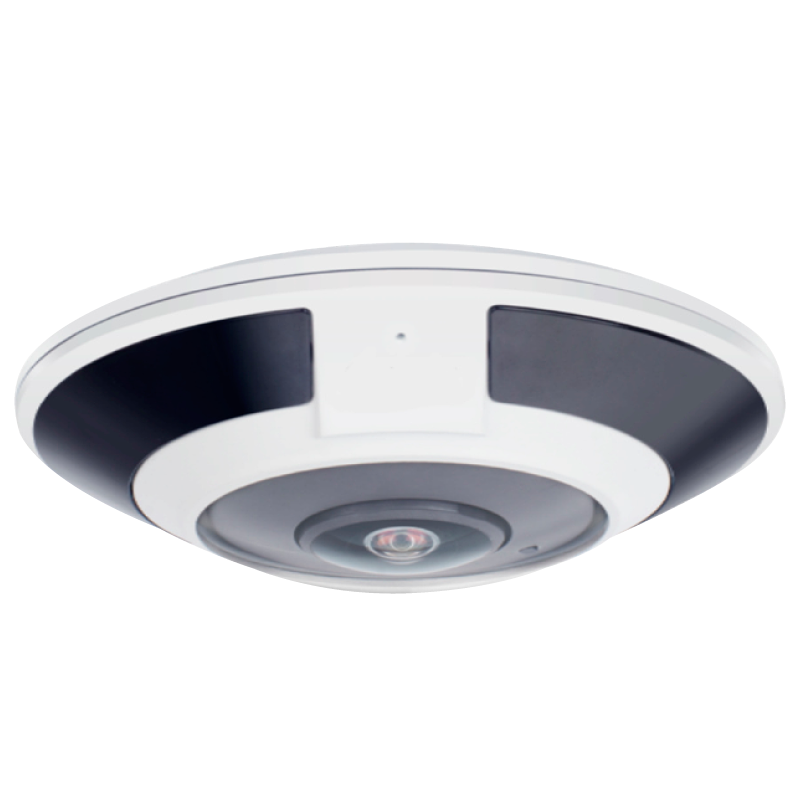 Minidomo IP Ojo de Pez Eagle Eye™ DF03 con 12Mpx (H265, IR, IP66, POE, AntiDistortion, WDR, Sólo EEVMS)//Eagle Eye™ DF03 Fisheye Camera with 12Mpx (H265, IR, IP66, POE, AntiDistortion, WDR, EEVMS ONLY)