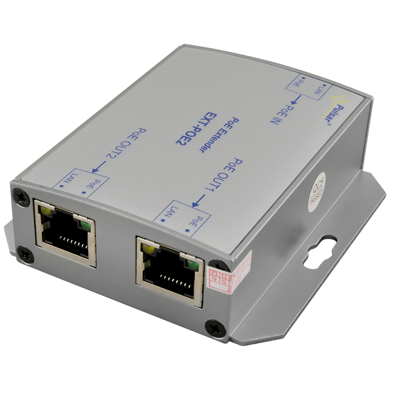 Extensor PoE PULSAR® de 2 Puertos de Salida//PULSAR® 2-Ports (Out) PoE Extender